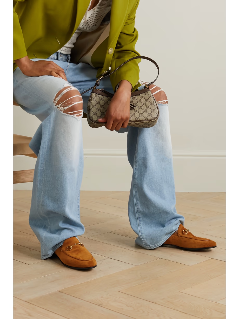 Jordaan horsebit-detailed suede loafers Jordaan horsebit-detailed suede loafers