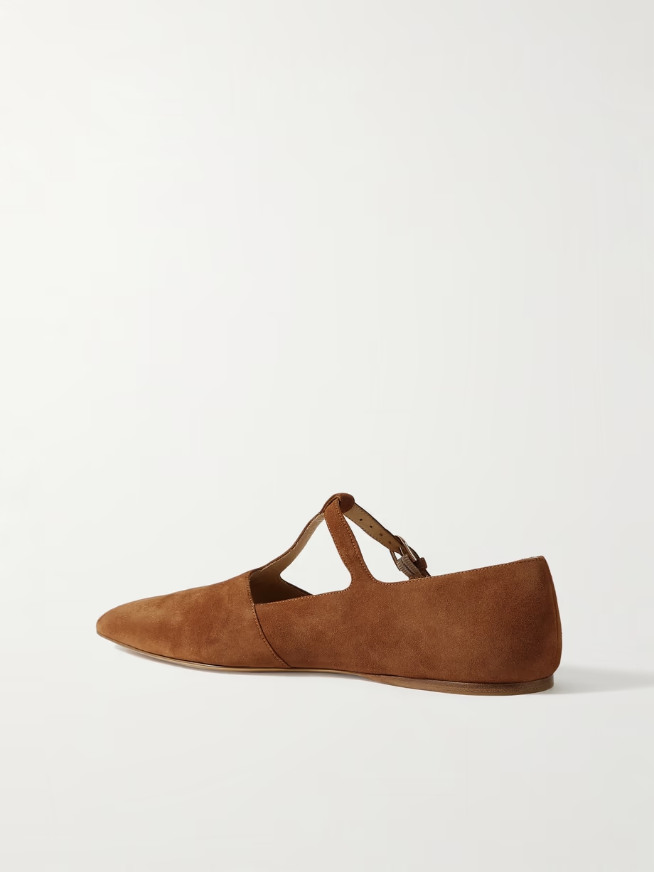 Lola Ballerina suede Mary Jane point-toe flats Lola Ballerina suede Mary Jane point-toe flats
