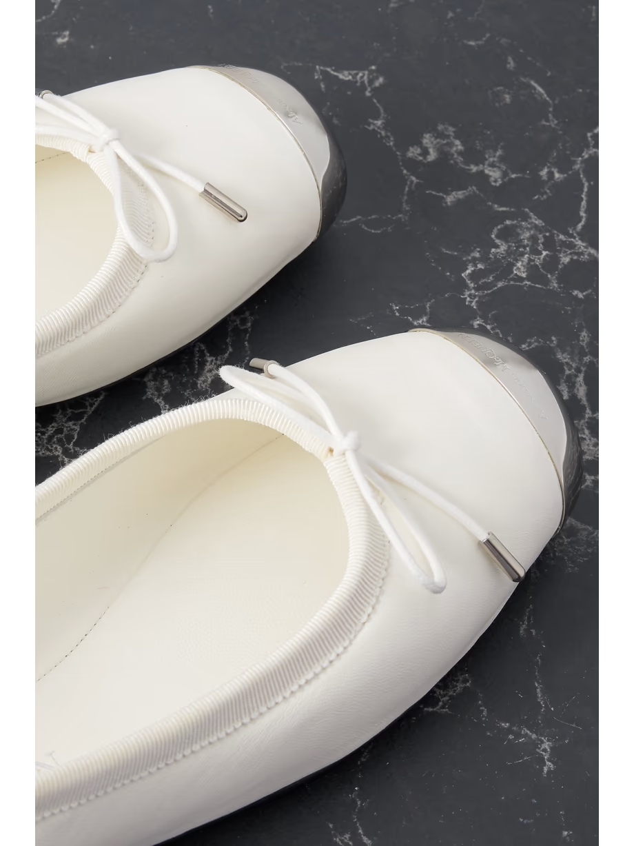 Punk embellished leather ballet flats Punk embellished leather ballet flats