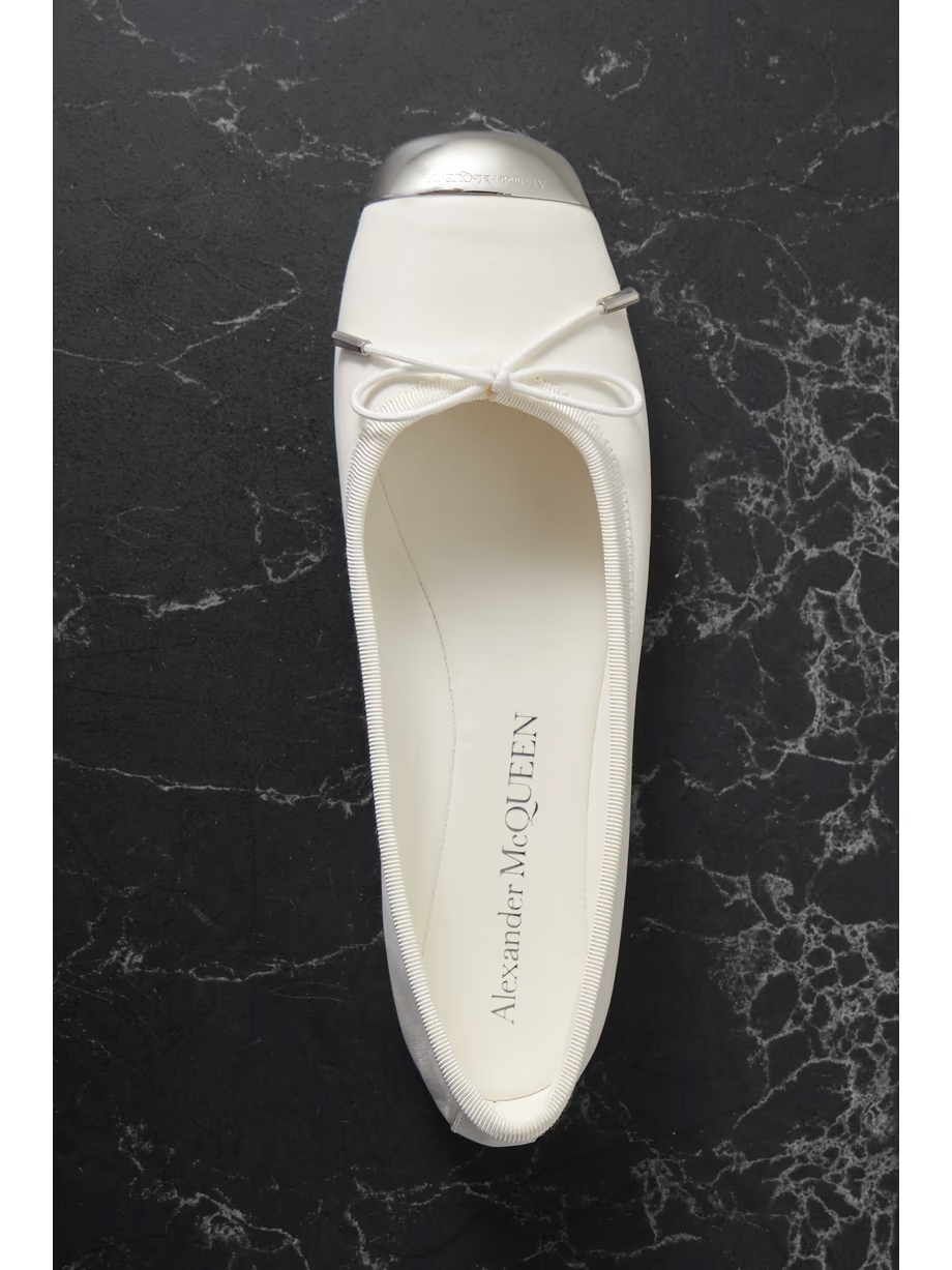 Punk embellished leather ballet flats Punk embellished leather ballet flats