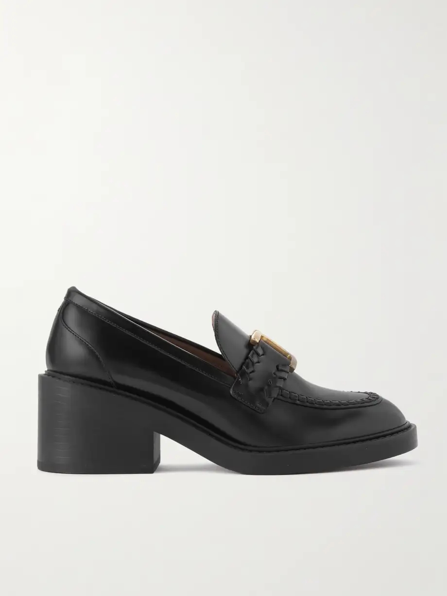 Marcie embellished leather loafers Marcie embellished leather loafers