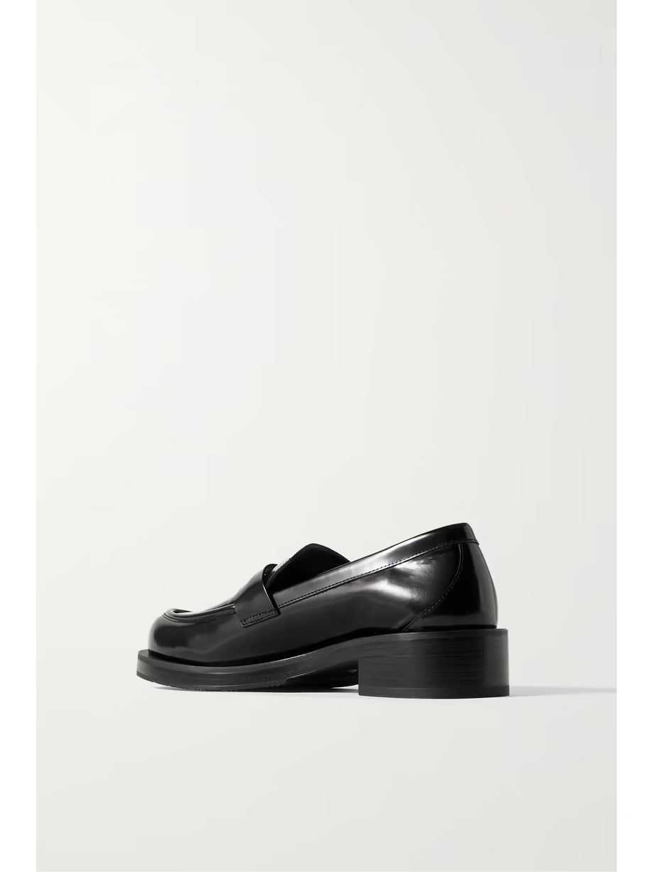 Palmer glossed-leather loafers Palmer glossed-leather loafers