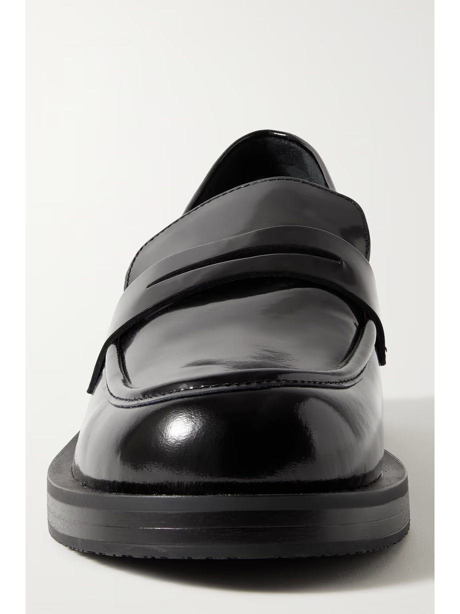 Palmer glossed-leather loafers Palmer glossed-leather loafers