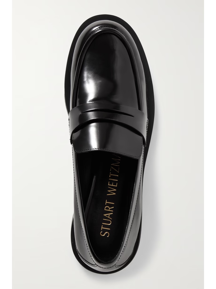 Palmer glossed-leather loafers Palmer glossed-leather loafers