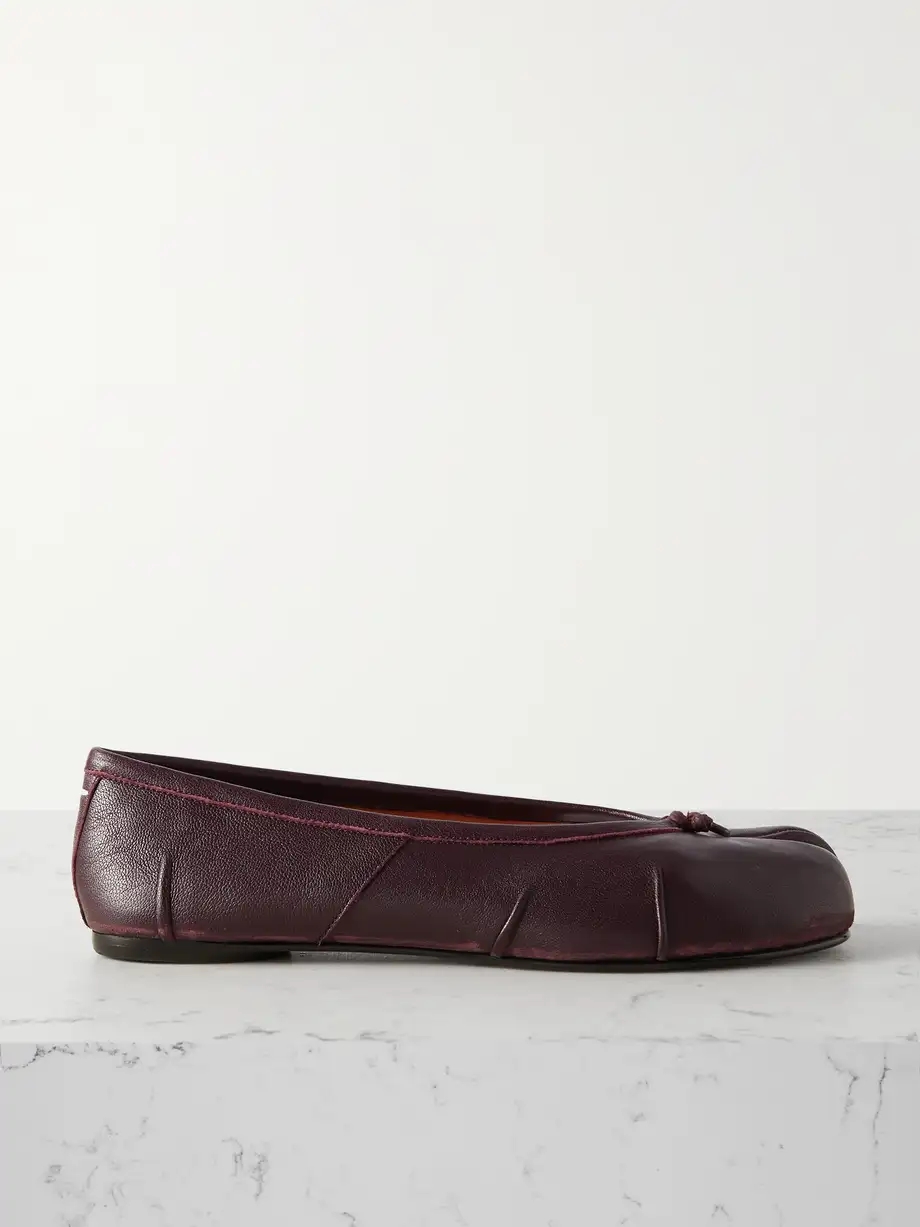 Tabi split-toe leather ballet flats Tabi split-toe leather ballet flats