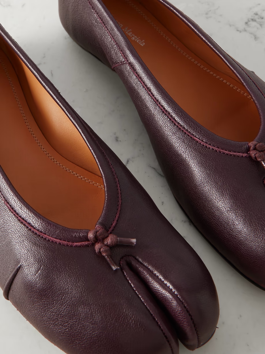 Tabi split-toe leather ballet flats Tabi split-toe leather ballet flats