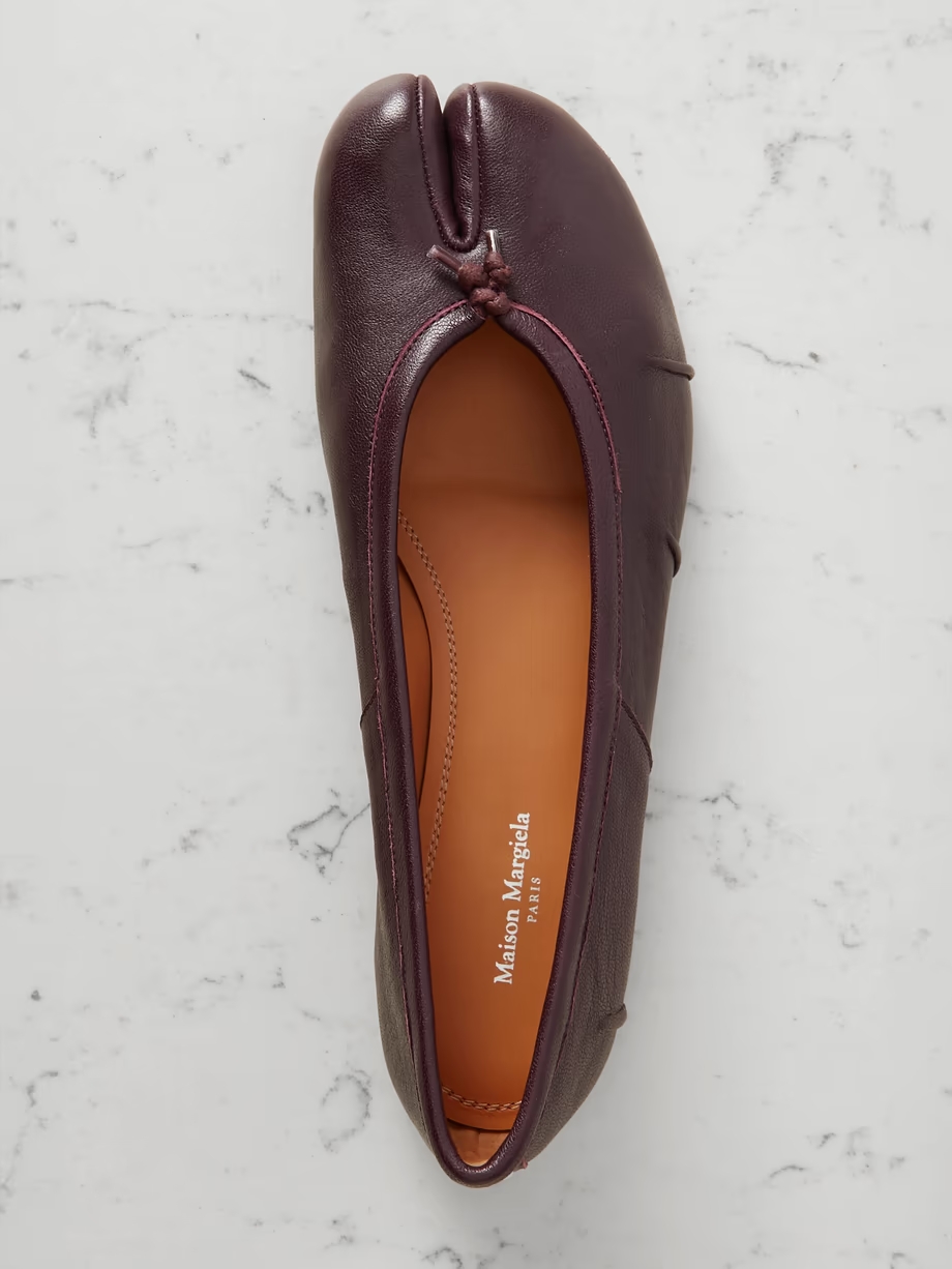 Tabi split-toe leather ballet flats Tabi split-toe leather ballet flats
