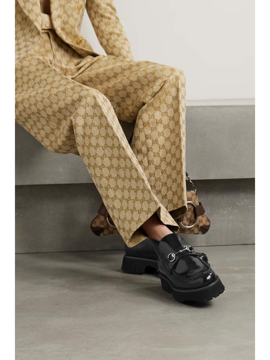 Sylke horsebit-embellished patent-leather loafers Sylke horsebit-embellished patent-leather loafers