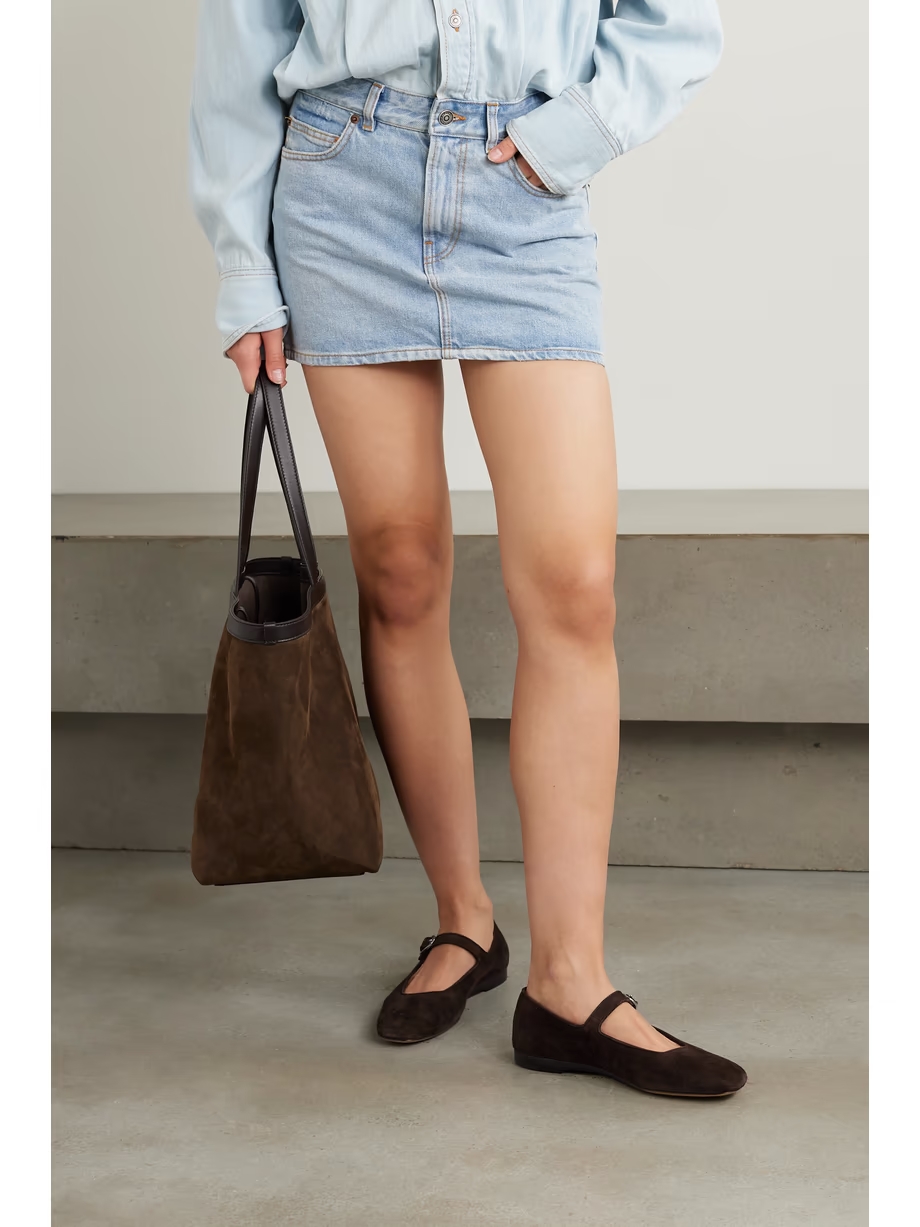 Suede Mary Jane ballet flats Suede Mary Jane ballet flats