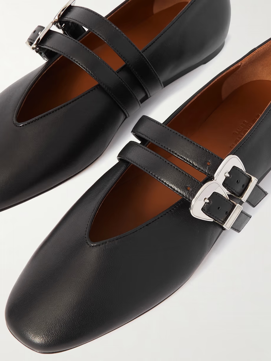 Claudia leather Mary-Jane ballet flats Claudia leather Mary-Jane ballet flats