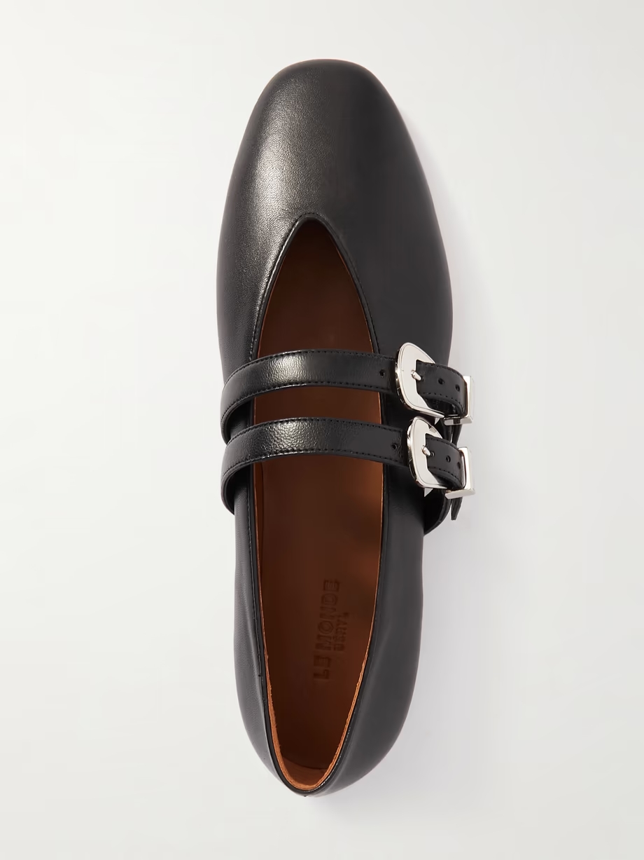 Claudia leather Mary-Jane ballet flats Claudia leather Mary-Jane ballet flats