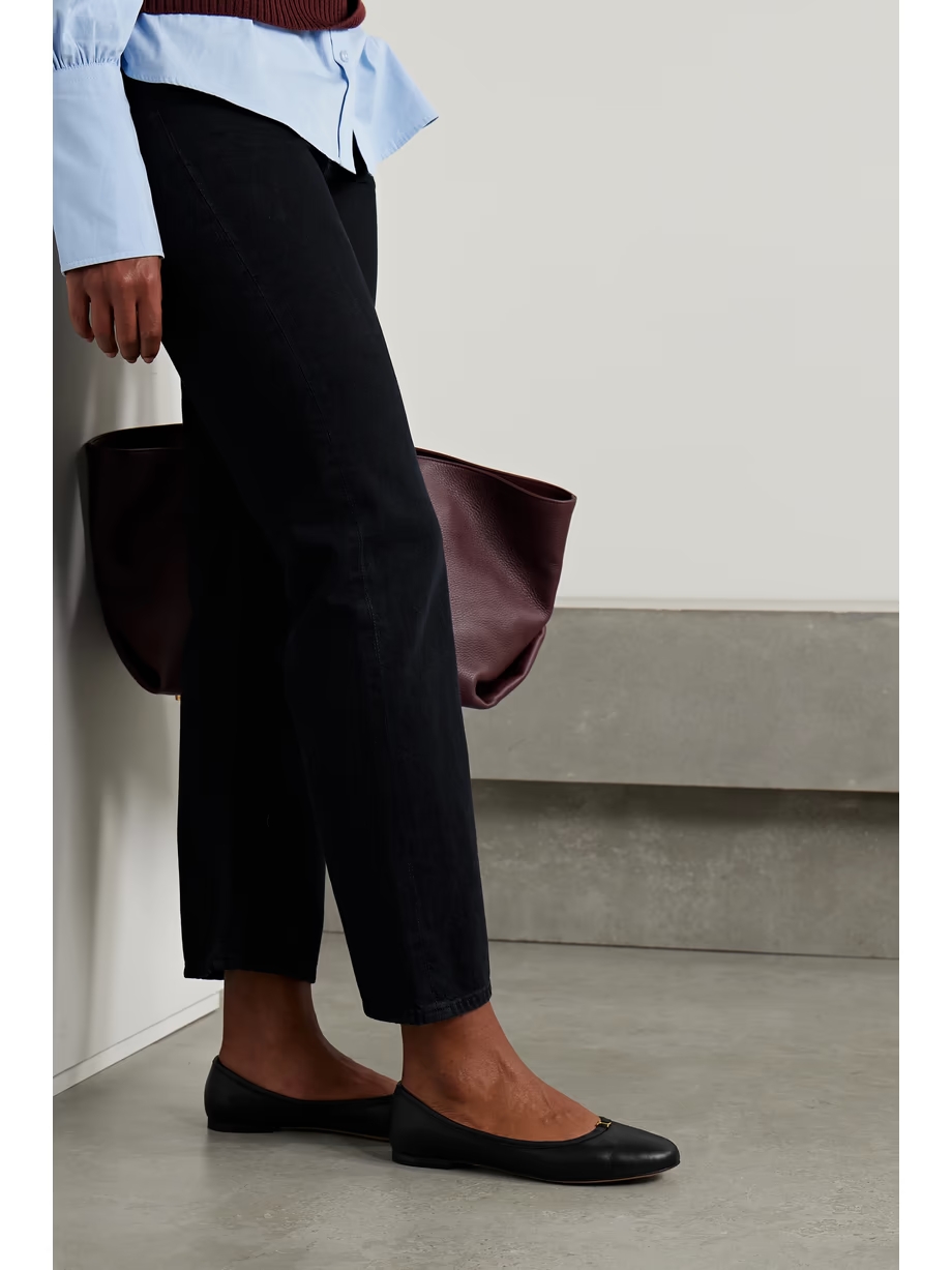 + NET SUSTAIN Marcie embellished leather ballet flats + NET SUSTAIN Marcie embellished leather ballet flats