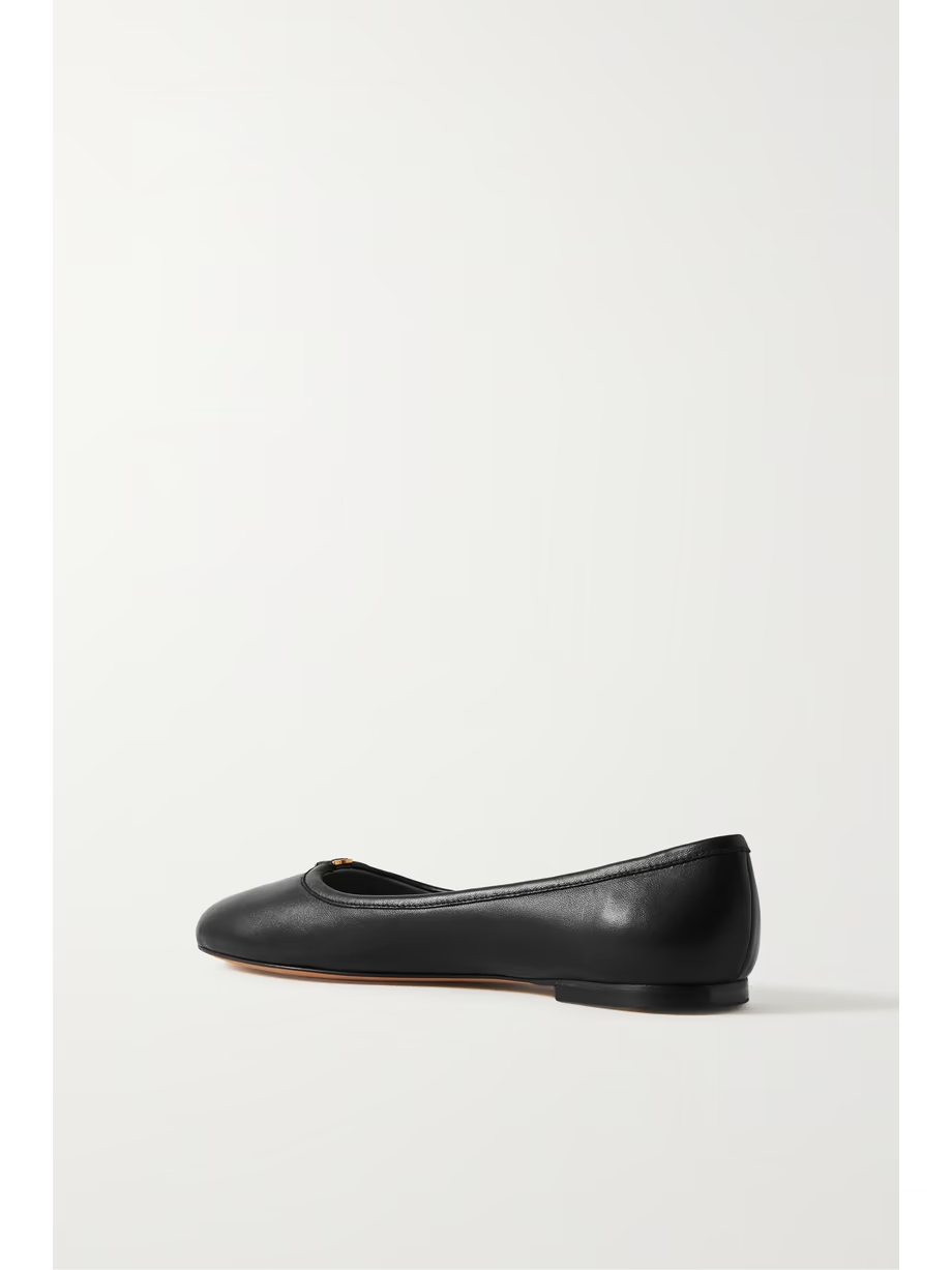 + NET SUSTAIN Marcie embellished leather ballet flats + NET SUSTAIN Marcie embellished leather ballet flats
