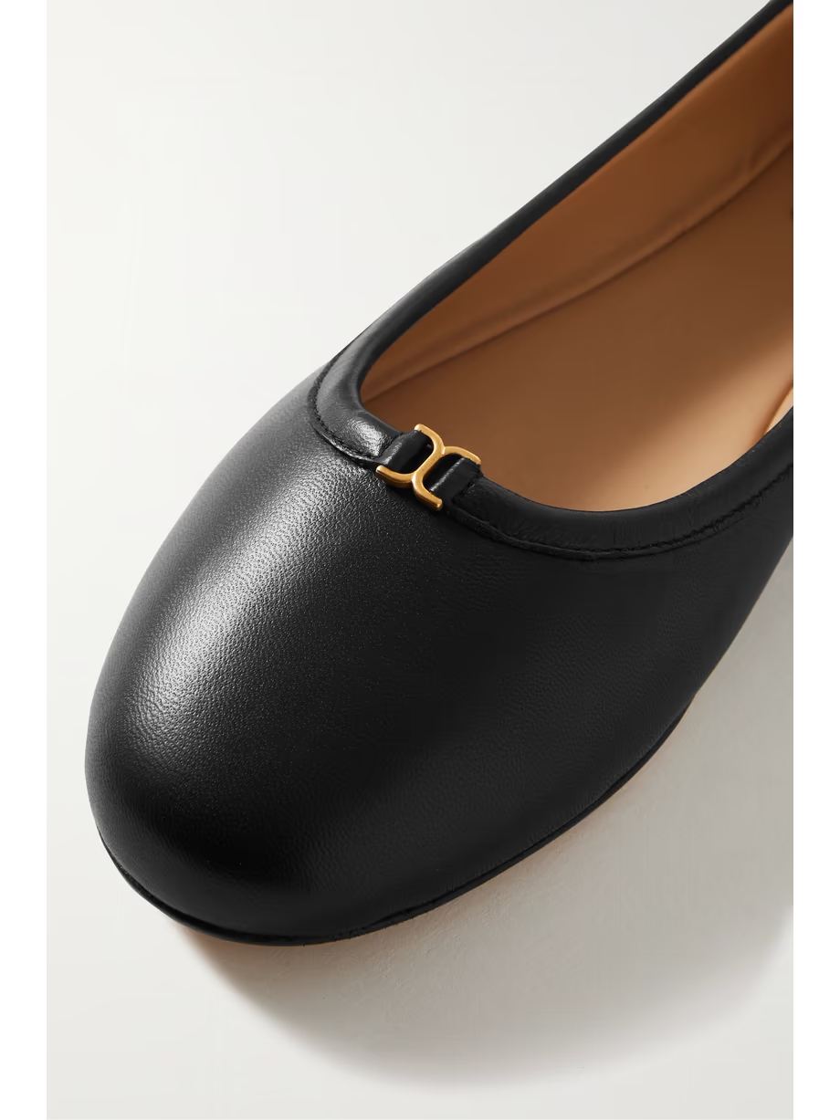+ NET SUSTAIN Marcie embellished leather ballet flats + NET SUSTAIN Marcie embellished leather ballet flats