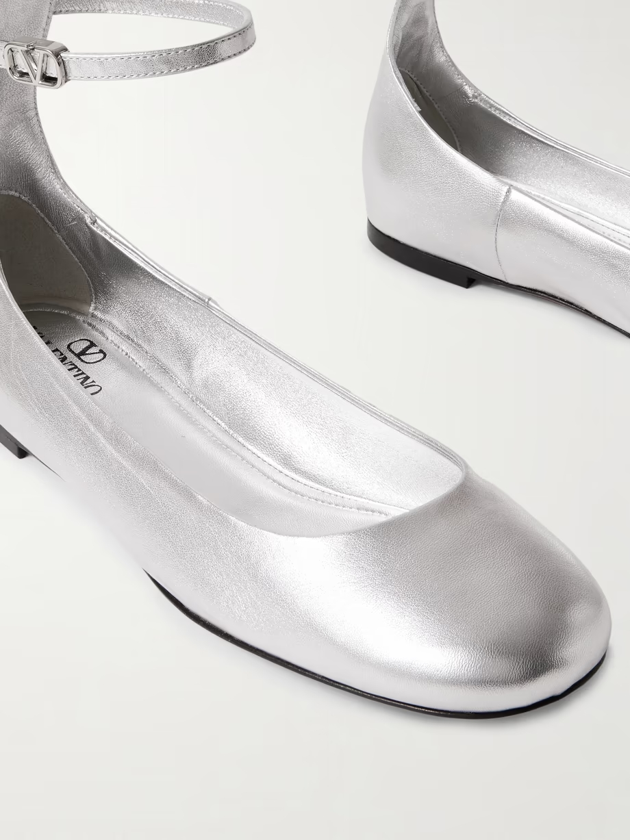 Tan-Go metallic leather ballet flats Tan-Go metallic leather ballet flats