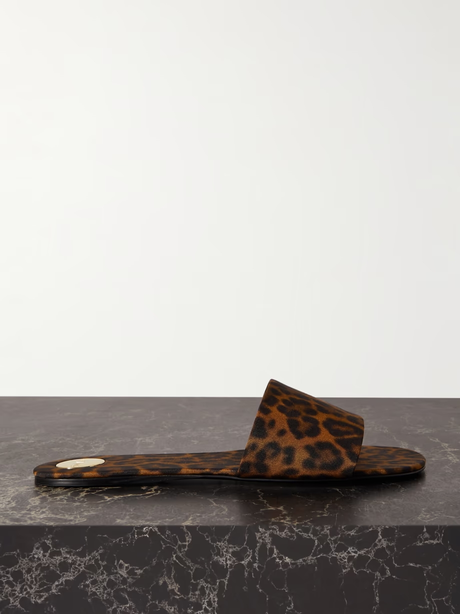 Carlyle leopard-print grosgrain sandals Carlyle leopard-print grosgrain sandals