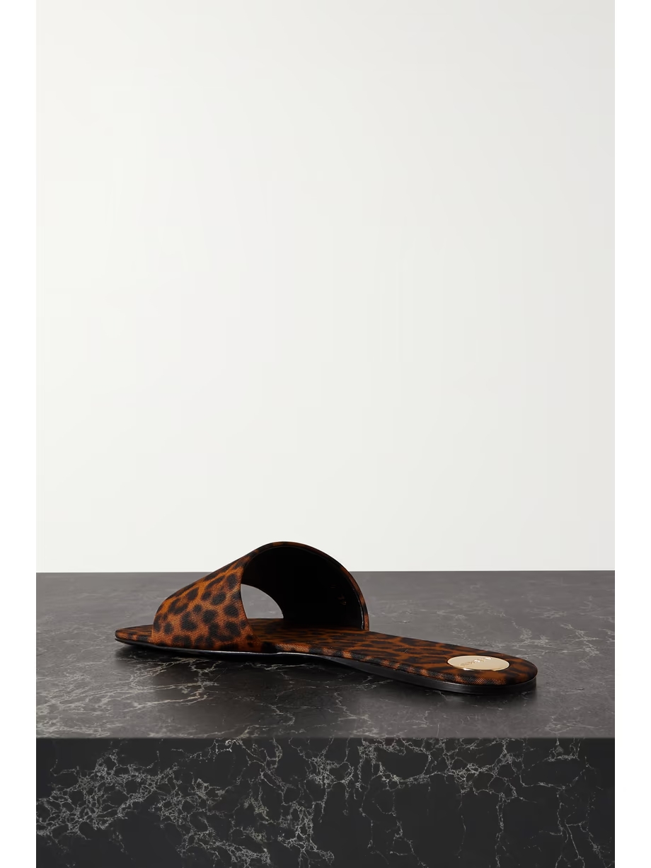 Carlyle leopard-print grosgrain sandals Carlyle leopard-print grosgrain sandals
