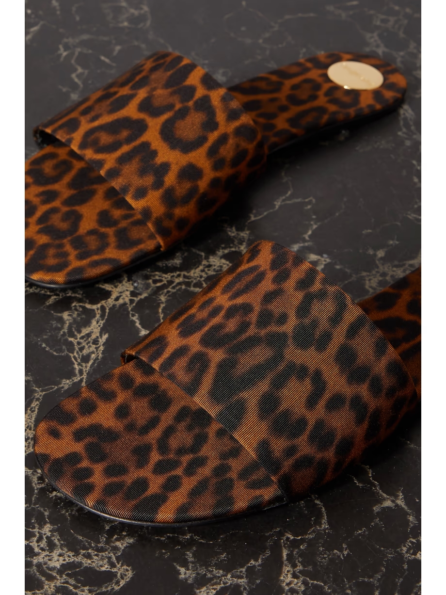 Carlyle leopard-print grosgrain sandals Carlyle leopard-print grosgrain sandals