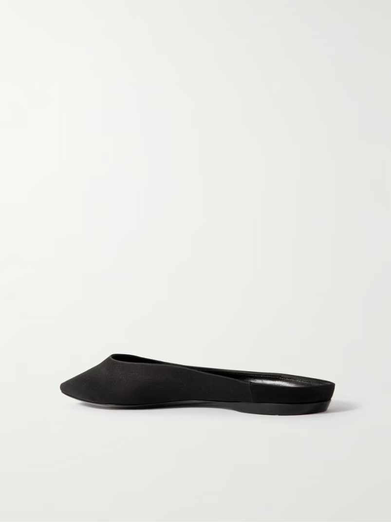 Lido satin-crepe slippers Lido satin-crepe slippers