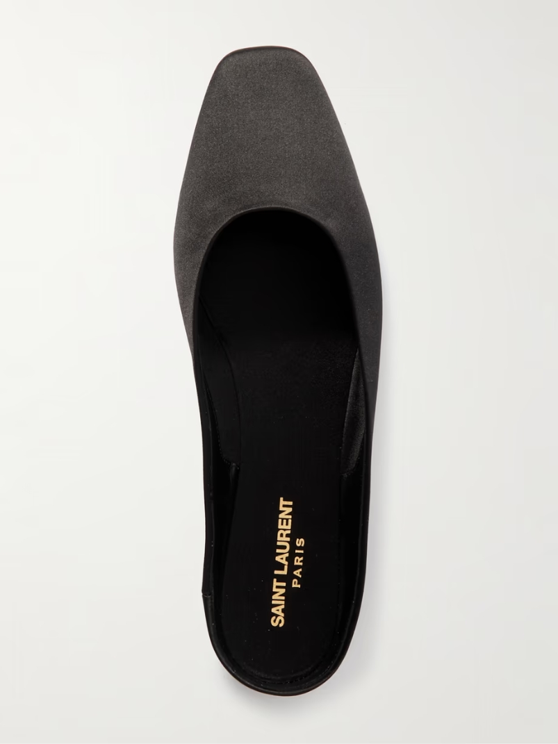 Lido satin-crepe slippers Lido satin-crepe slippers