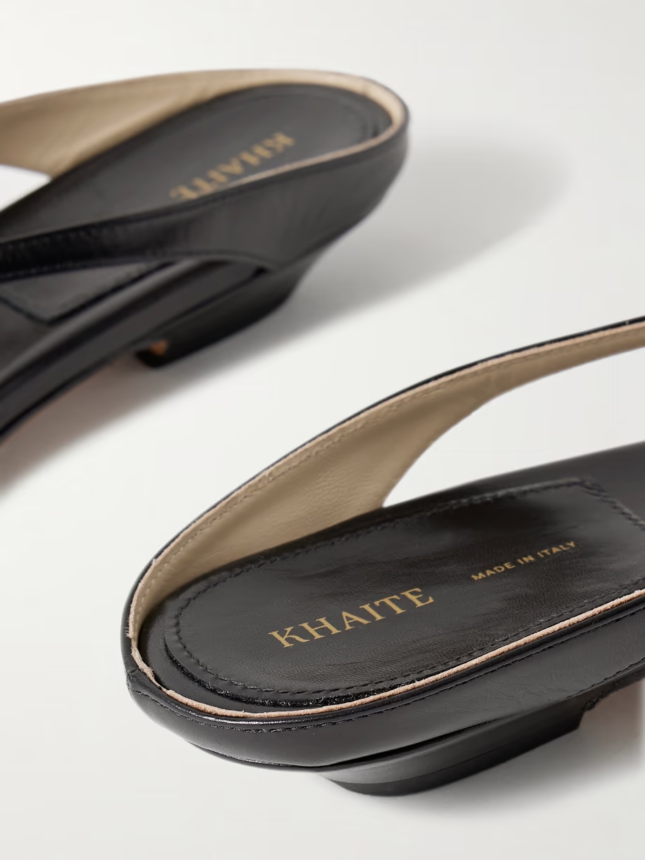 Marion leather mules Marion leather mules