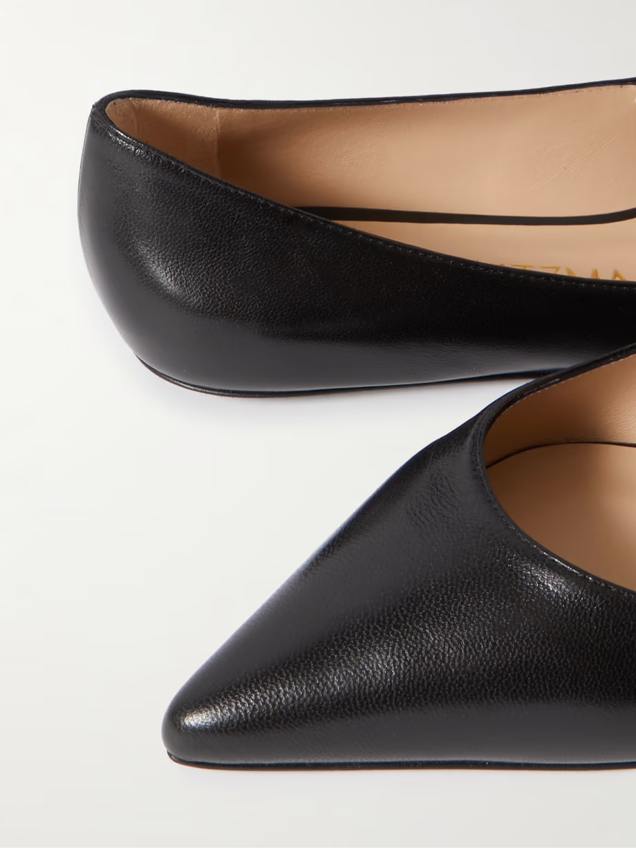 Emilia leather Mary Jane point-toe flats Emilia leather Mary Jane point-toe flats