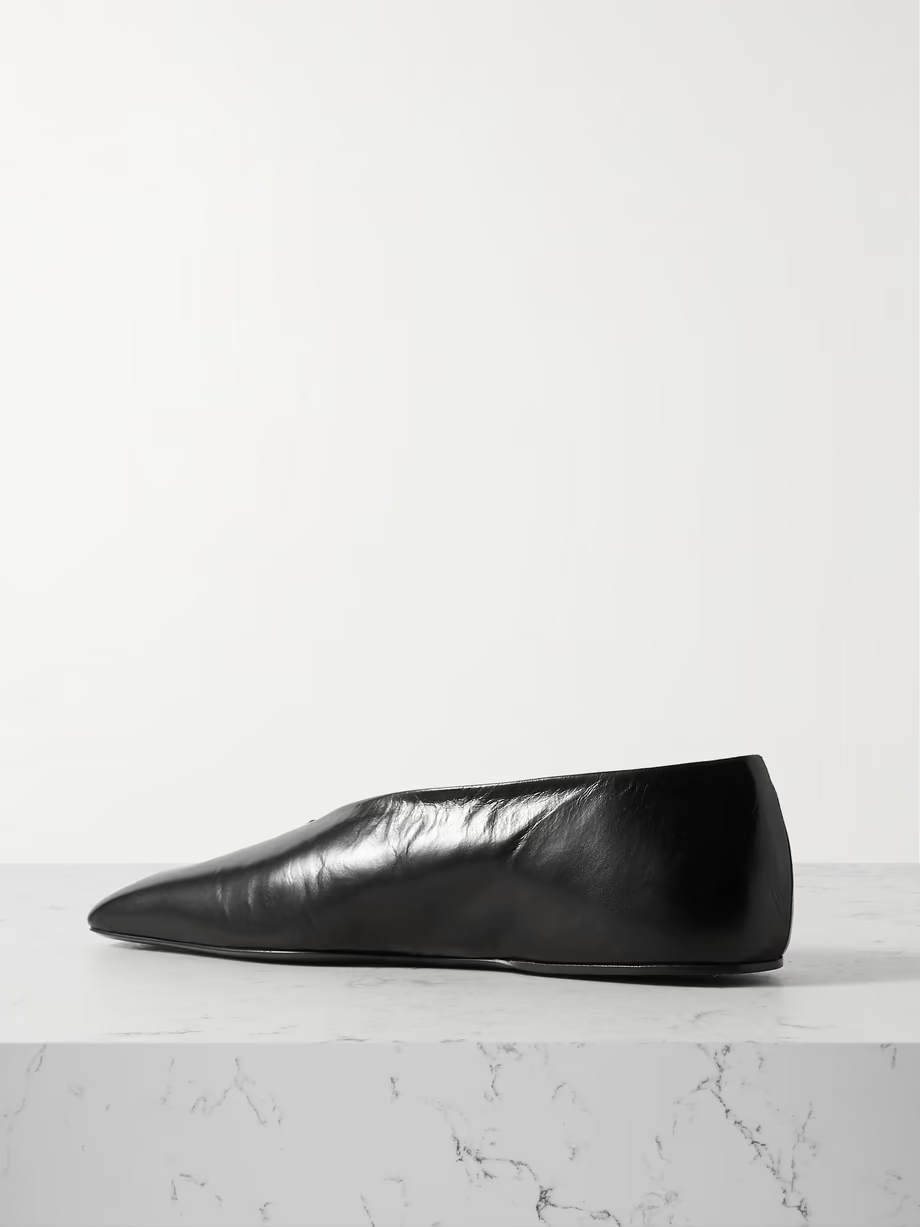 Embellished leather ballet flats Embellished leather ballet flats