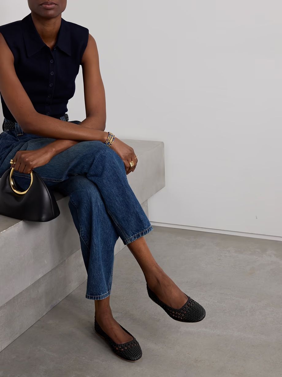 Nell woven leather ballet flats Nell woven leather ballet flats