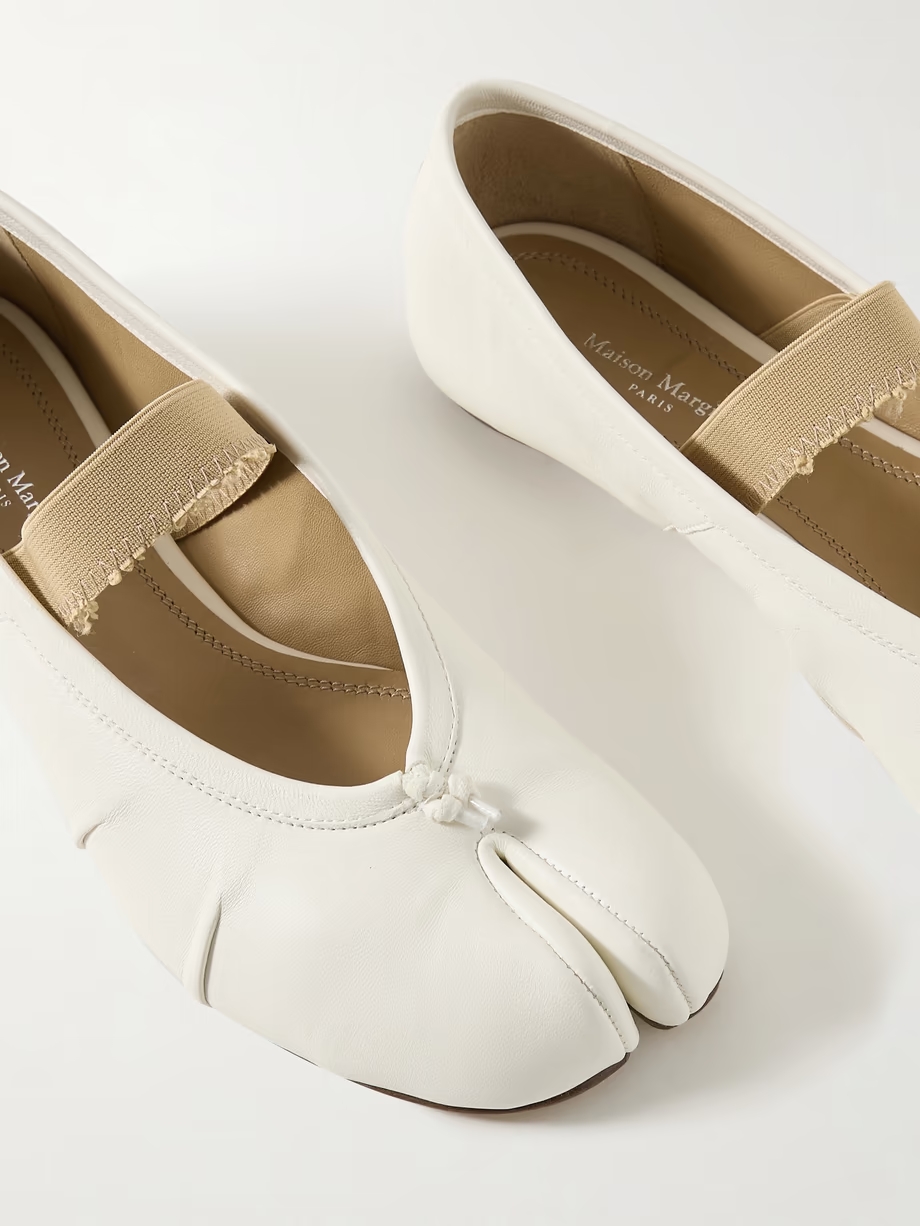 Tabi split-toe leather ballet flats Tabi split-toe leather ballet flats