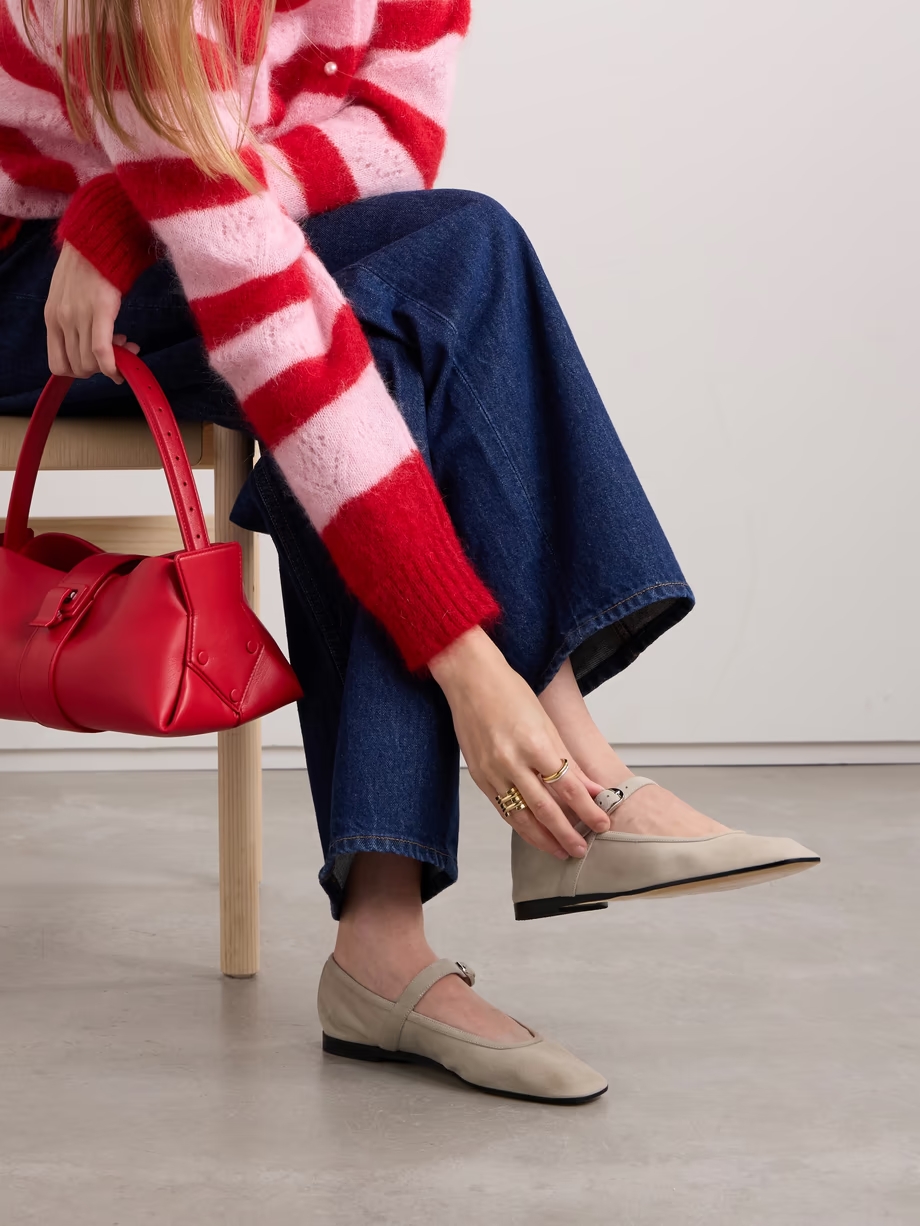 Suede Mary Jane ballet flats Suede Mary Jane ballet flats