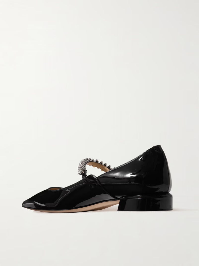 Bing 25 crystal-embellished patent-leather pumps Bing 25 crystal-embellished patent-leather pumps