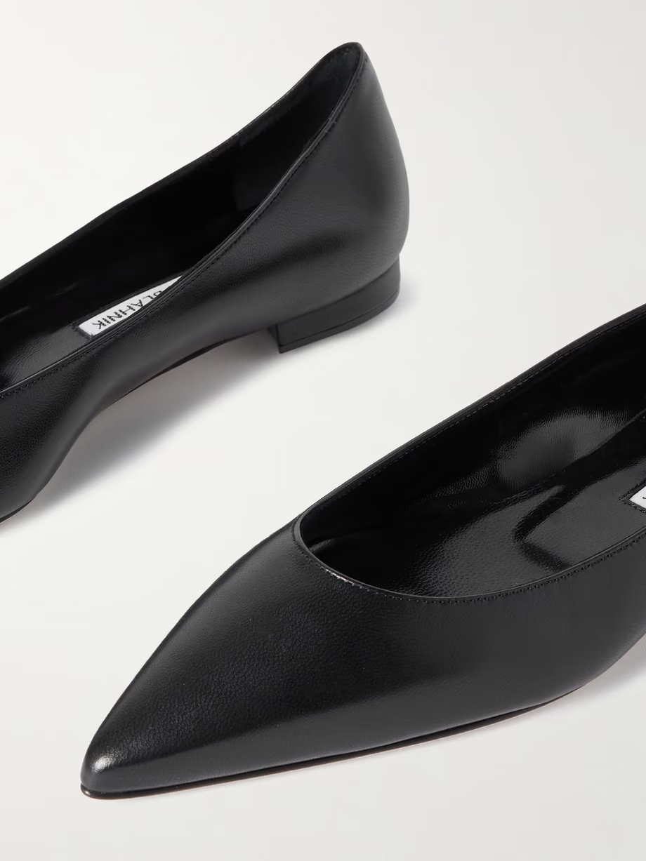 Kietta leather point-toe flats Kietta leather point-toe flats