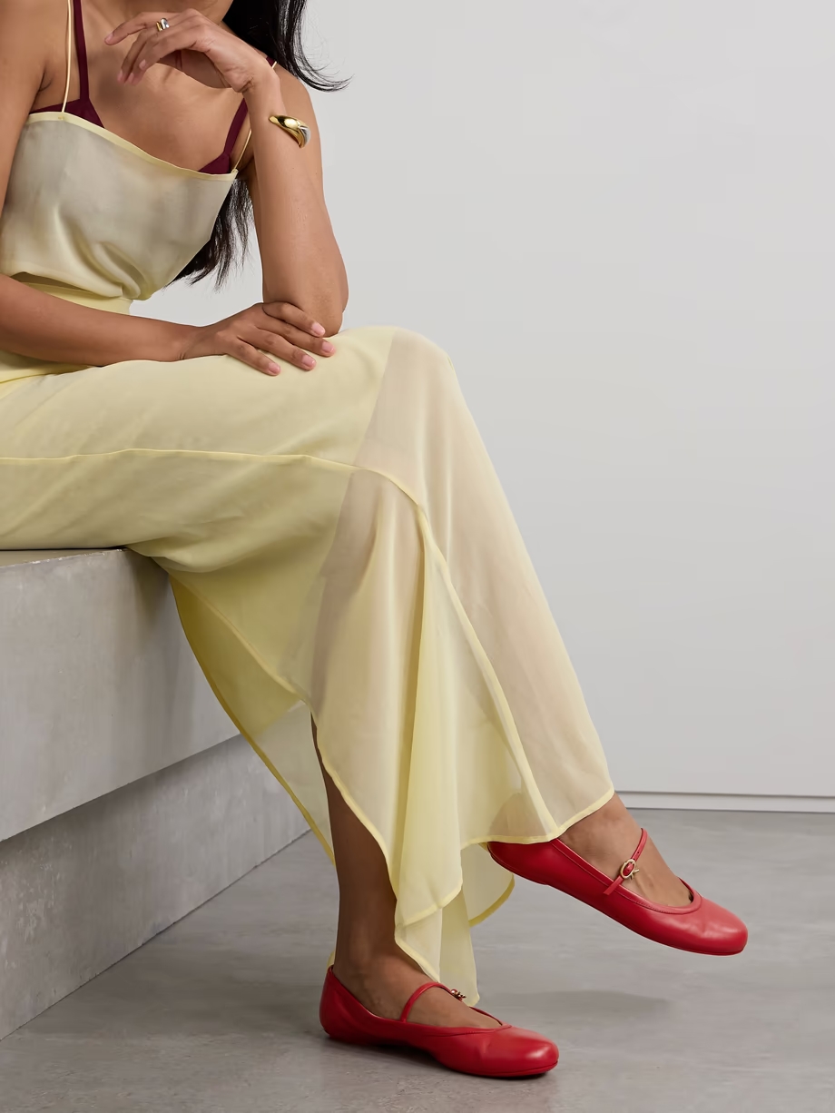 Carla leather Mary Jane ballet flats Carla leather Mary Jane ballet flats