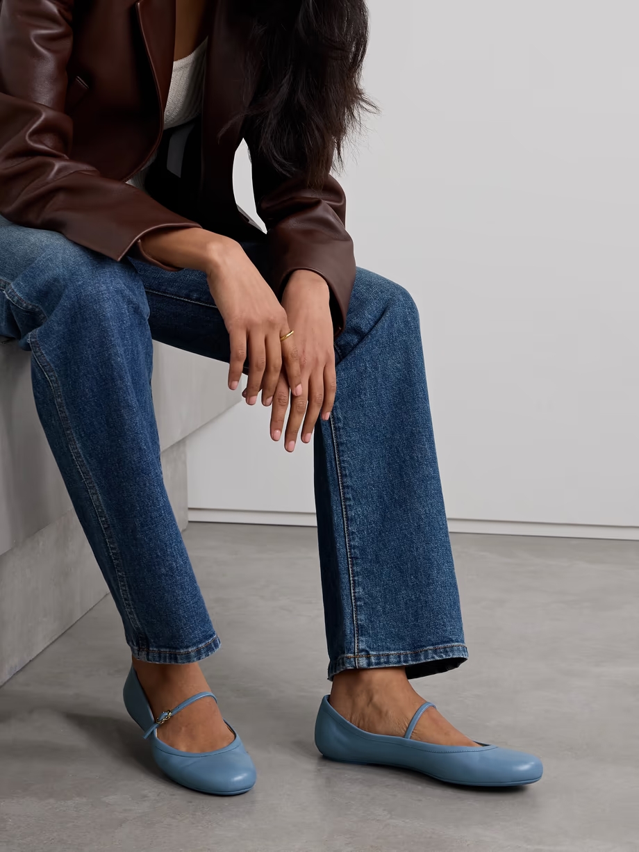 Carla leather Mary Jane ballet flats Carla leather Mary Jane ballet flats