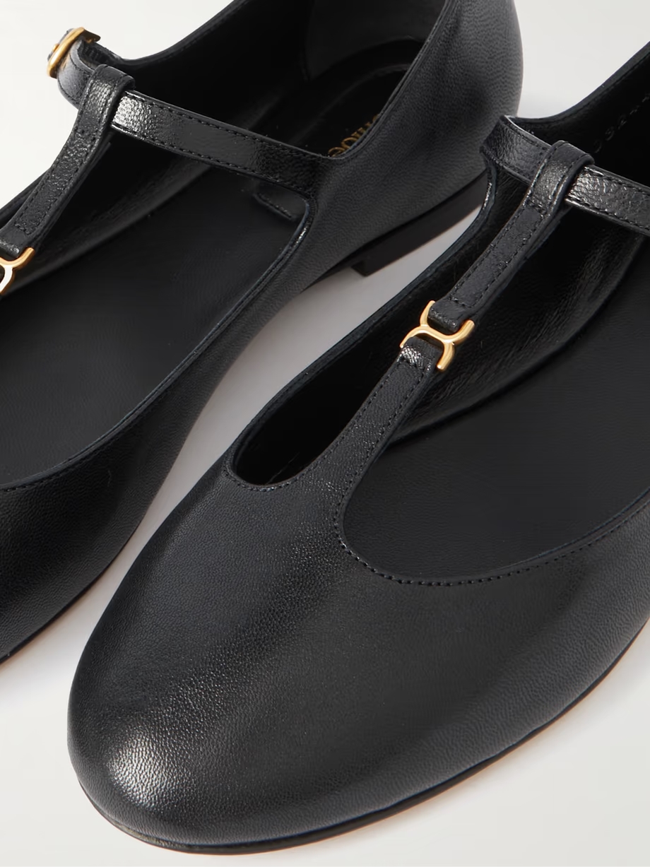 Marcie embellished leather ballet flats Marcie embellished leather ballet flats