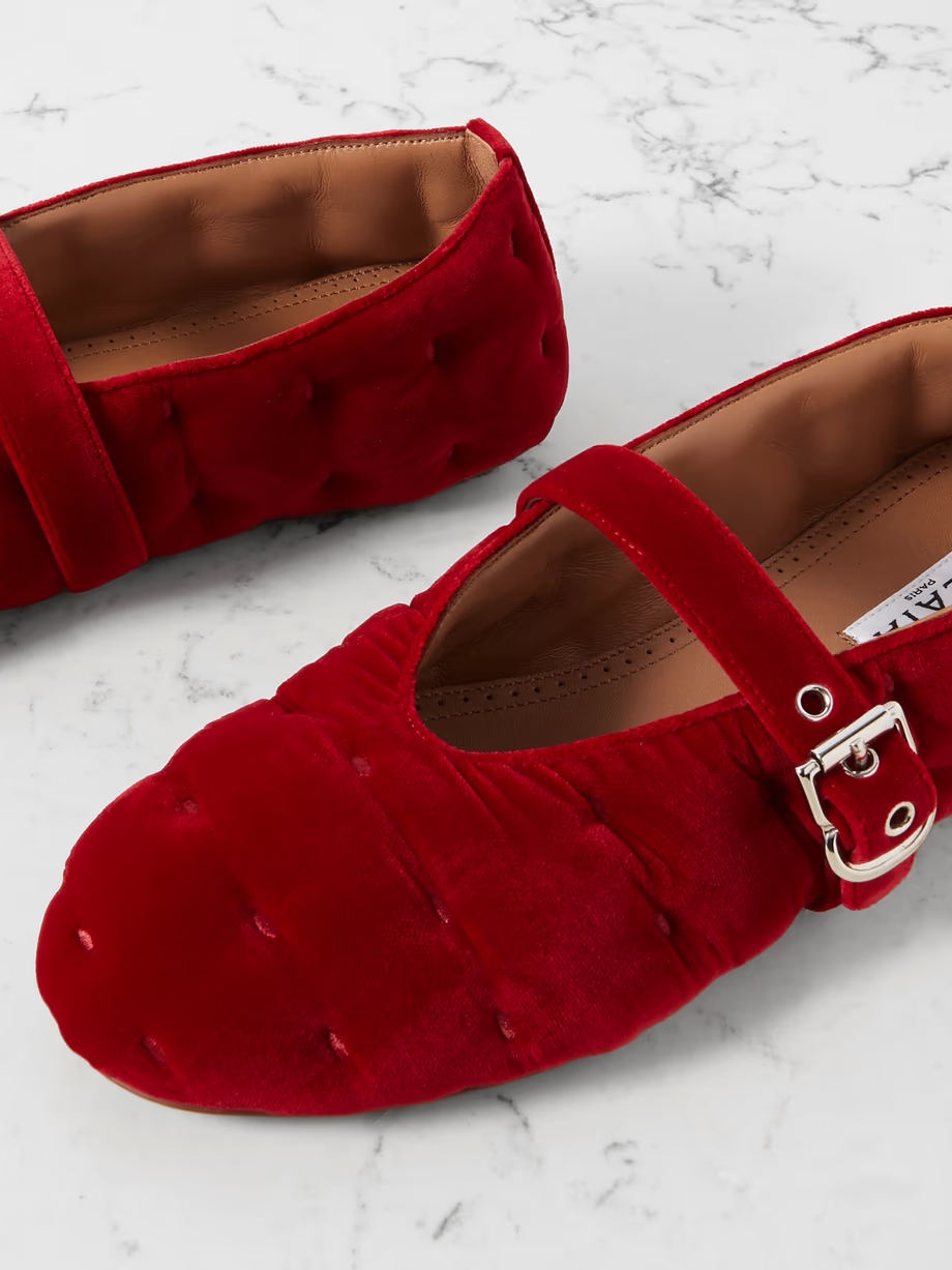 Ballerina velvet ballet flats Ballerina velvet ballet flats