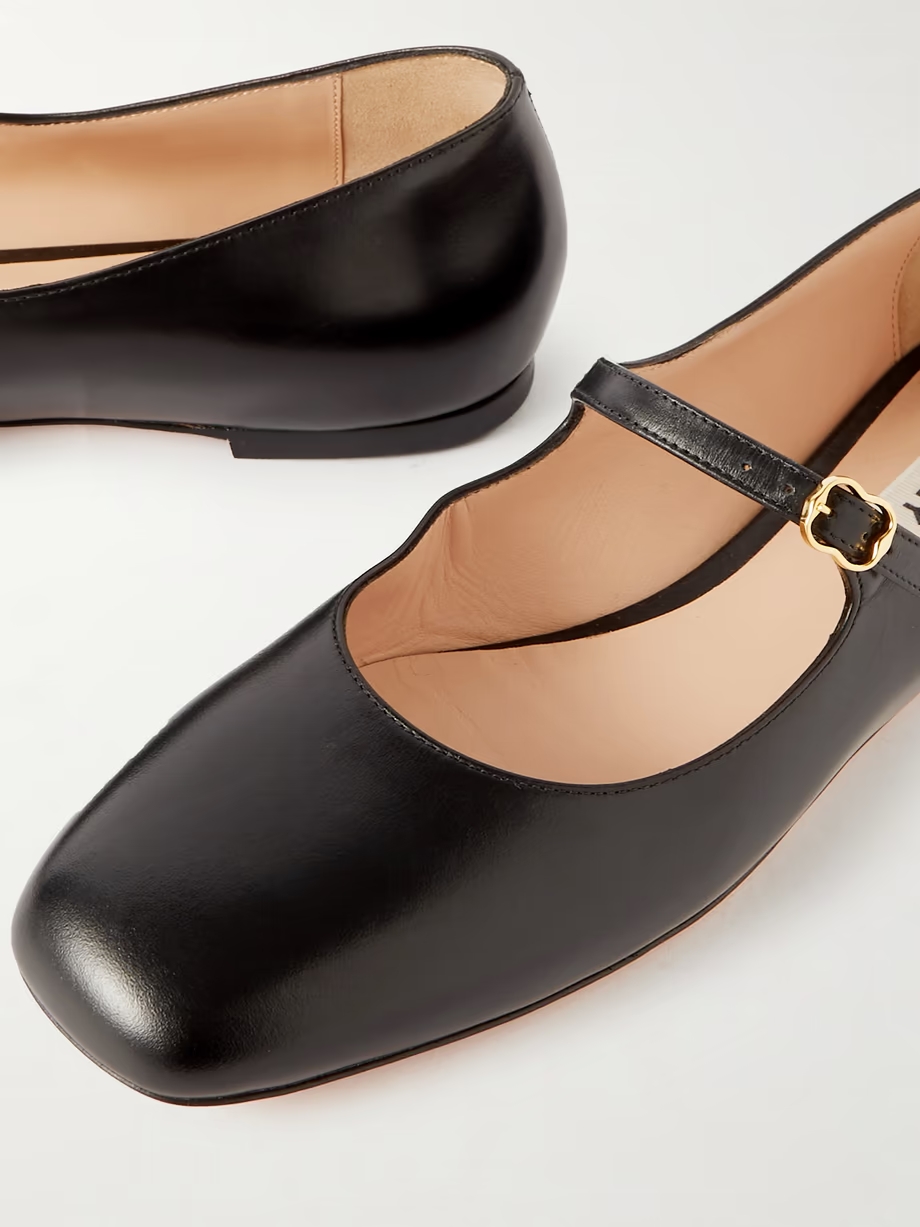 Banya leather Mary Jane ballet flats Banya leather Mary Jane ballet flats