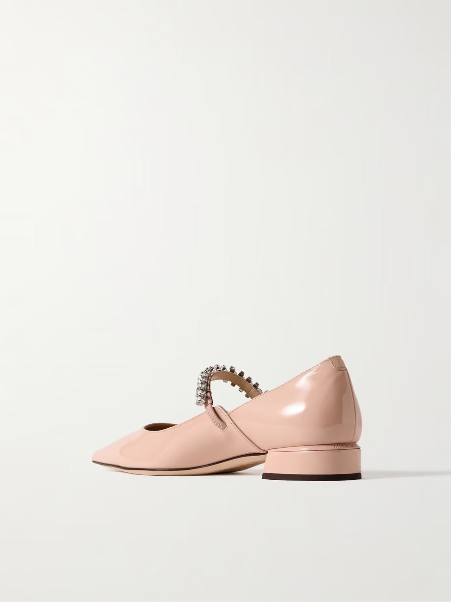 Bing 25 crystal-embellished patent-leather pumps Bing 25 crystal-embellished patent-leather pumps