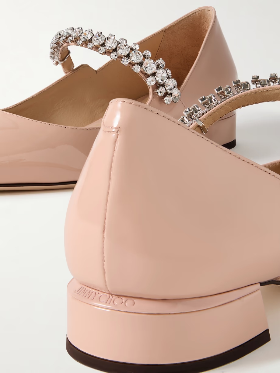 Bing 25 crystal-embellished patent-leather pumps Bing 25 crystal-embellished patent-leather pumps