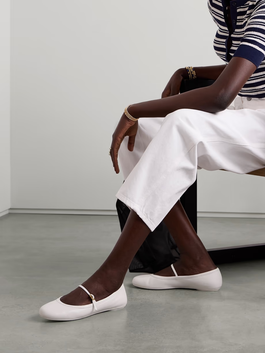 Carla leather Mary Jane ballet flats Carla leather Mary Jane ballet flats