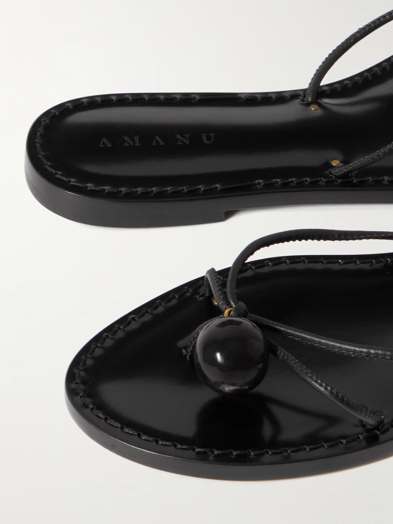 The Malawi embellished leather sandals The Malawi embellished leather sandals