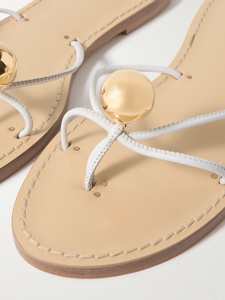 The Malawi embellished leather sandals The Malawi embellished leather sandals