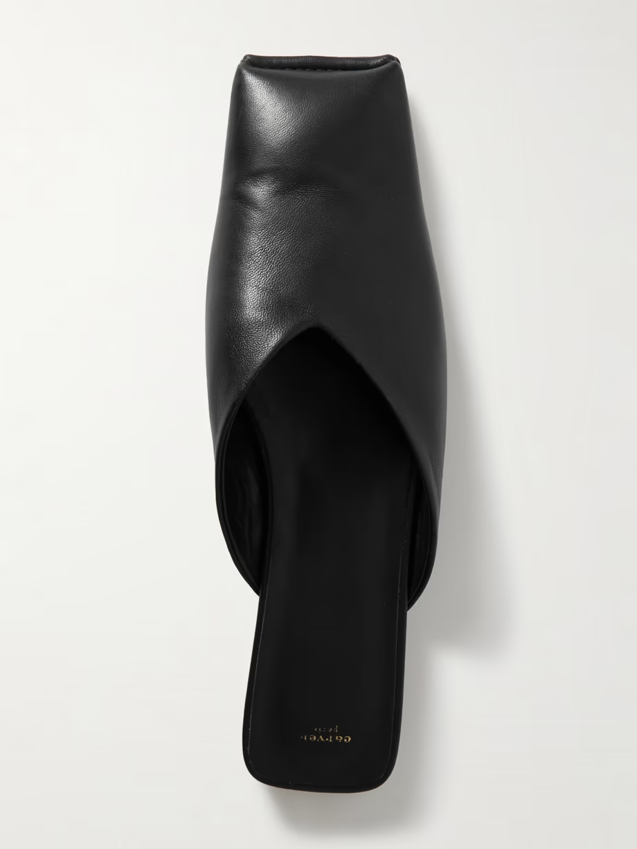 Leather mules Leather mules