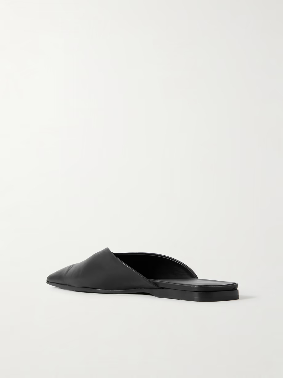 Leather mules Leather mules