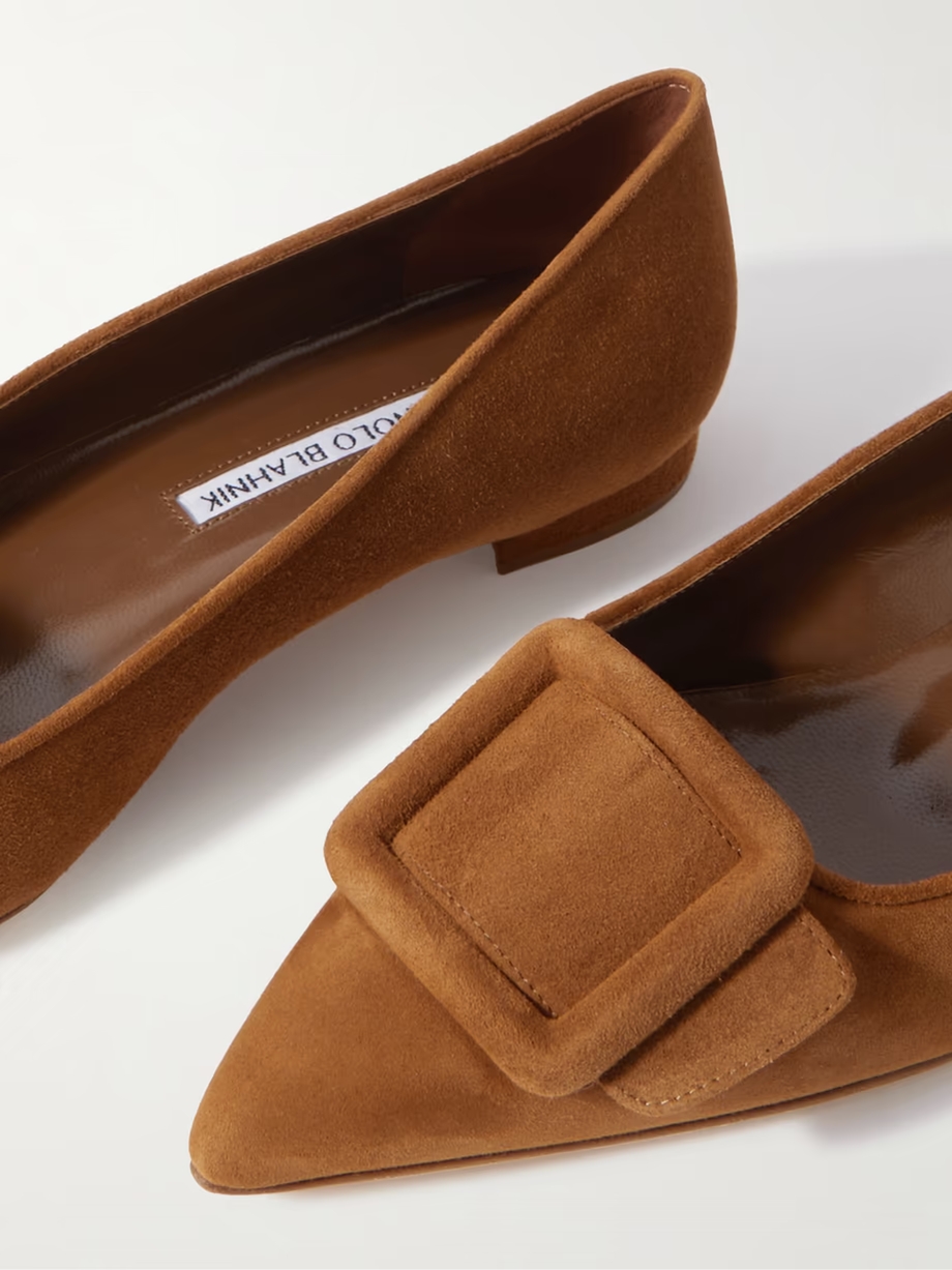 Maysale suede point-toe flats Maysale suede point-toe flats