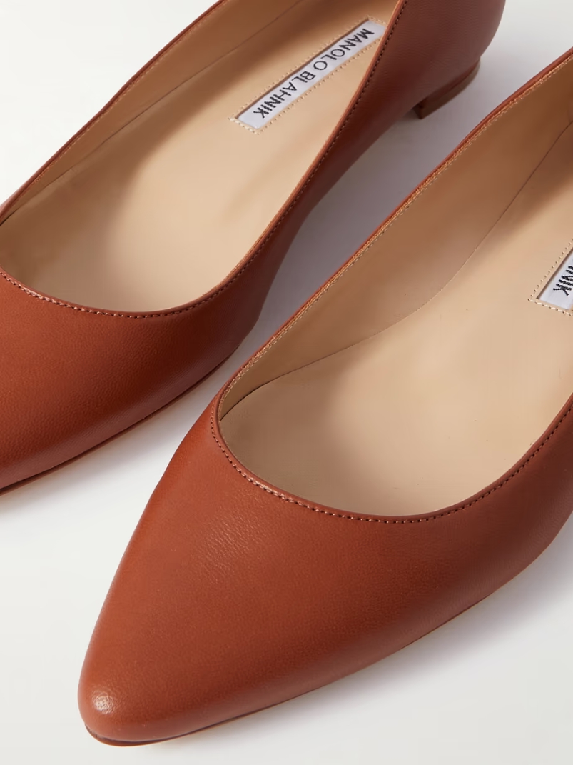 BB 10 leather point-toe flats BB 10 leather point-toe flats