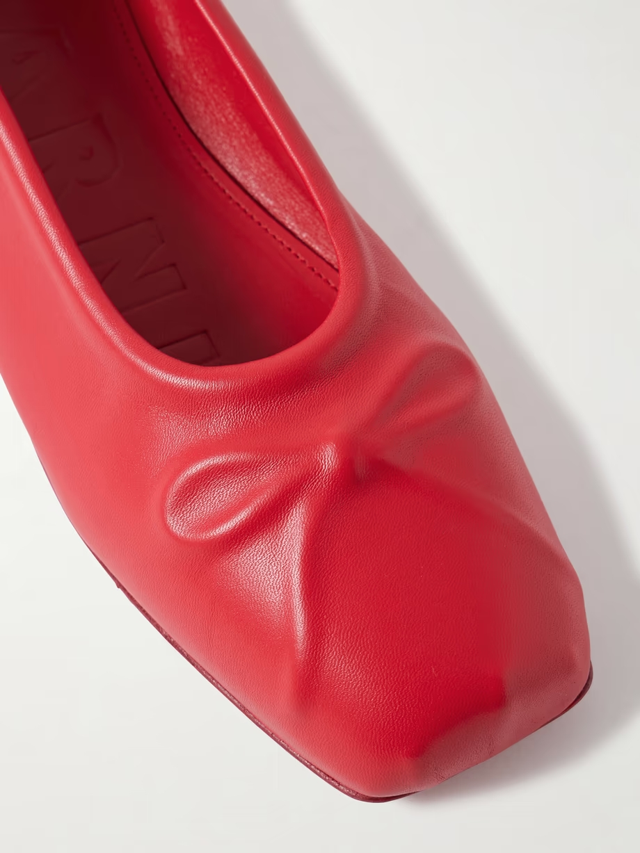 Embossed leather ballet flats Embossed leather ballet flats