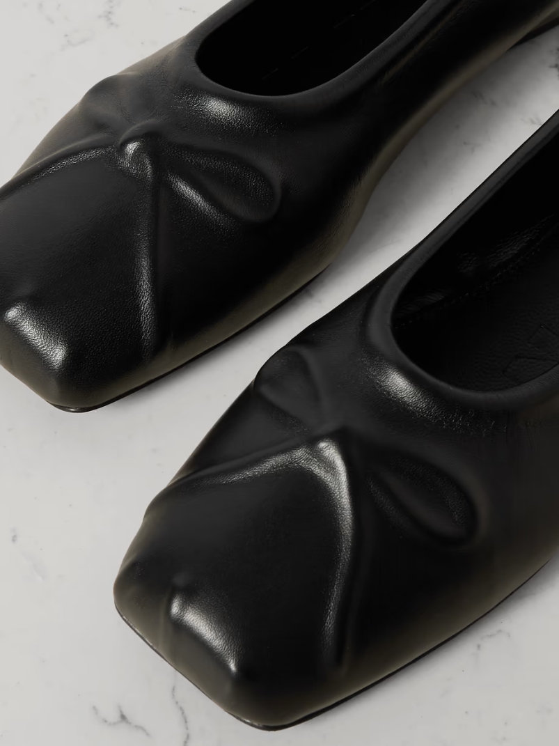 Embossed leather ballet flats Embossed leather ballet flats