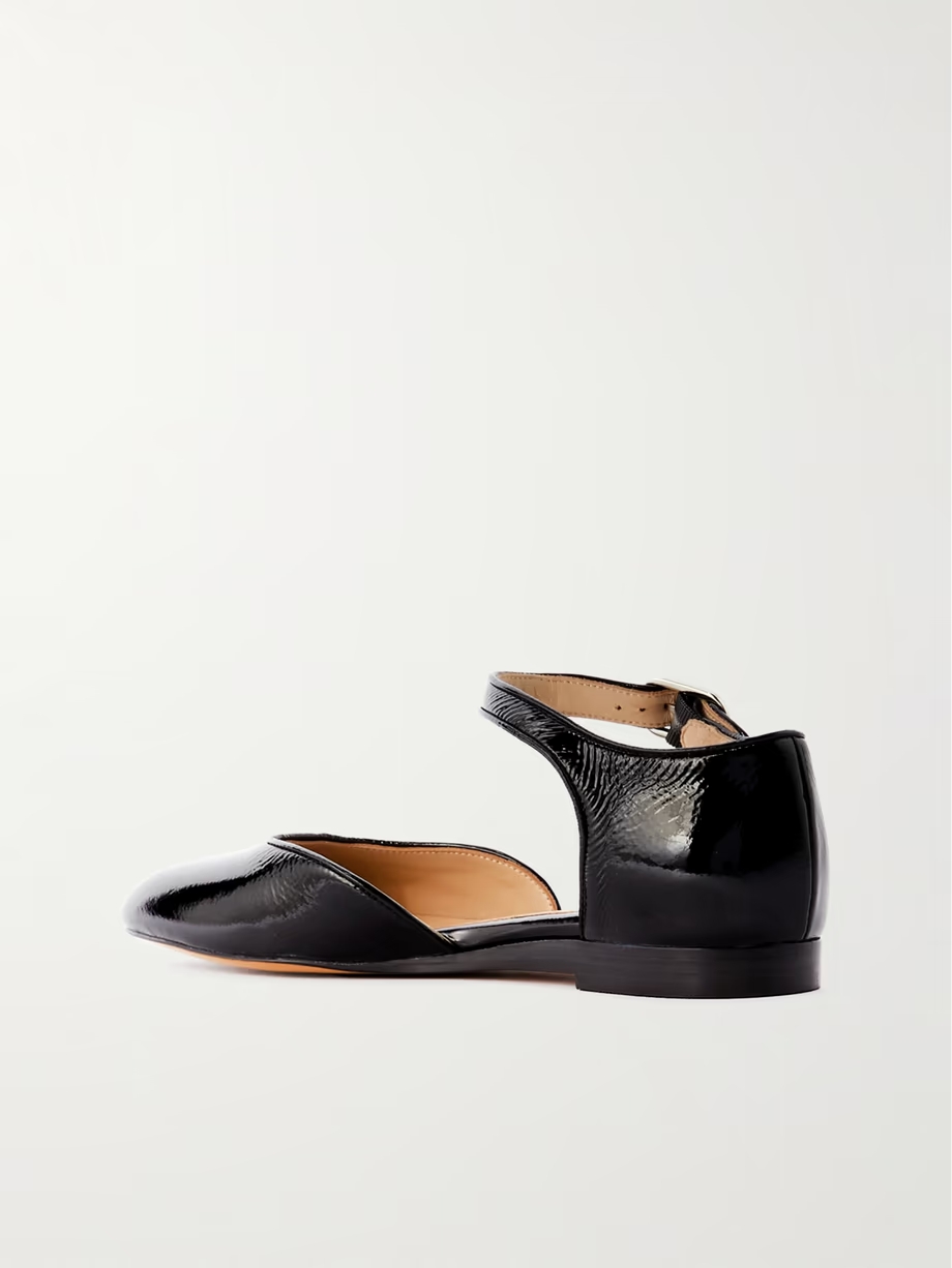 Patent-leather Mary Jane ballet flats Patent-leather Mary Jane ballet flats