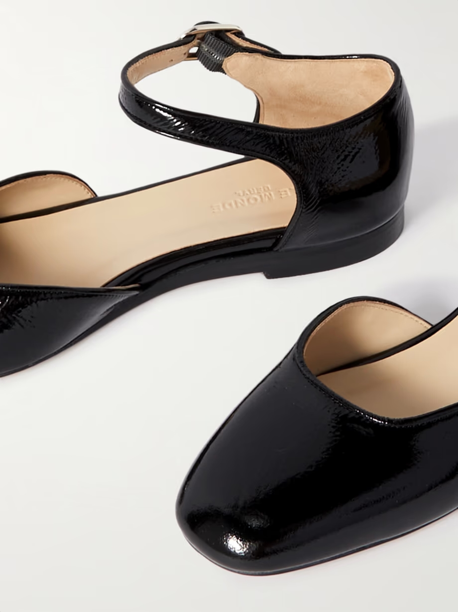 Patent-leather Mary Jane ballet flats Patent-leather Mary Jane ballet flats